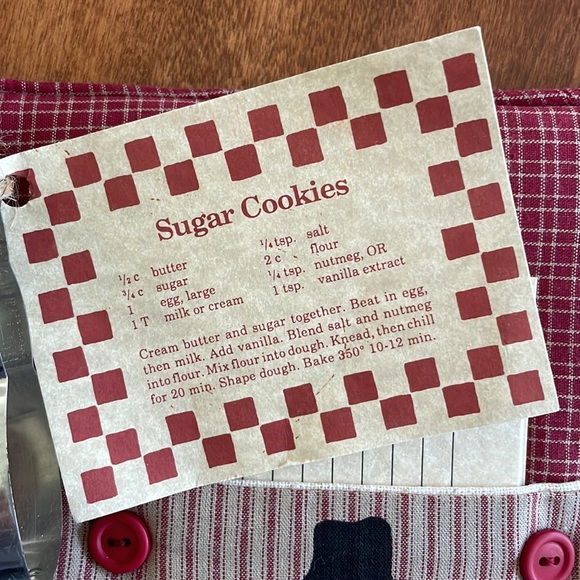 NEW | Vintage Snowman Gift Set: potholder, recipe cards, cookie cutter, recipe - Picture 2 of 12